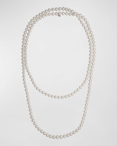 Majorica Jour Pearl-Strand Necklace, 60"L - White