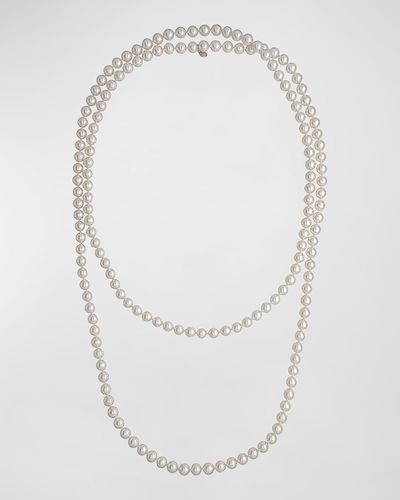 Majorica Jour Pearl-strand Necklace, 60"l - White