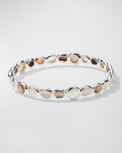 Ippolita Sterling Polished Rock Candy All Over Stone Bangle - Metallic