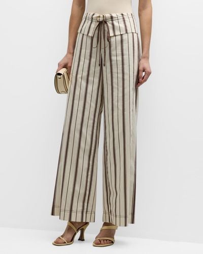 Sir. The Label Cannoli Striped Folded Pants - Multicolor