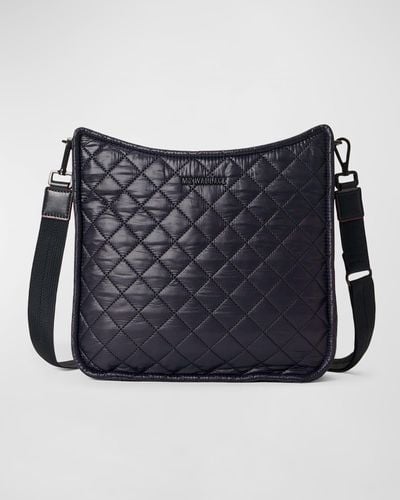 MZ Wallace Metro Box Quilted Crossbody Bag - Blue