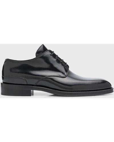 Burberry Bloomsbury Leather Derby Shoes - Black