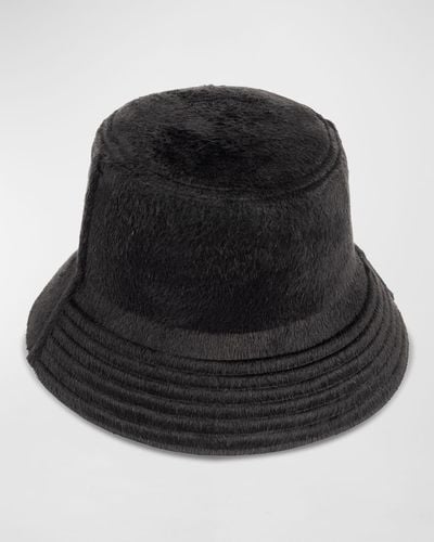 Barbisio Becky Cashmere-wool Bucket Hat - Black