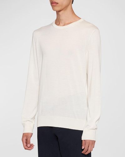 Zegna Cashmere Crewneck Sweater - White