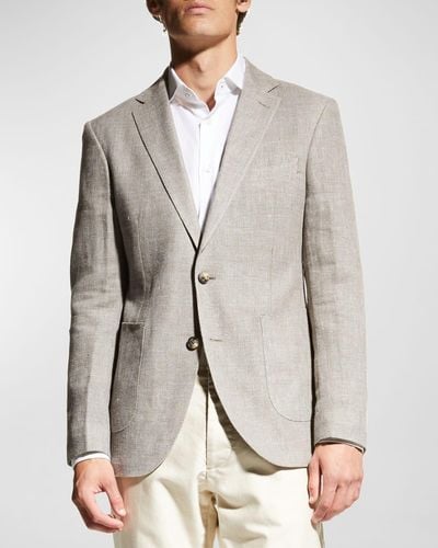 Rodd & Gunn The Cascades Wool-linen Deconstructed Sport Jacket - Gray