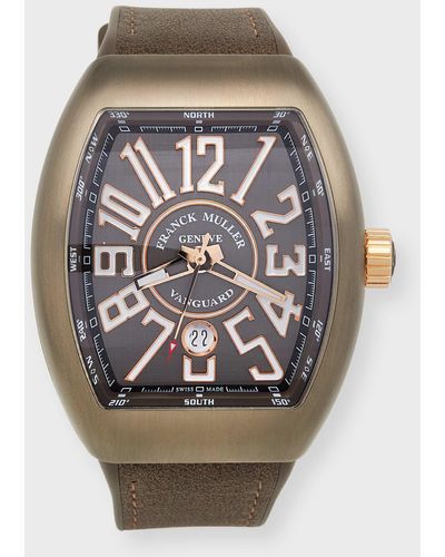 Franck Muller Titanium Vanguard Watch With Leather Strap - Multicolor