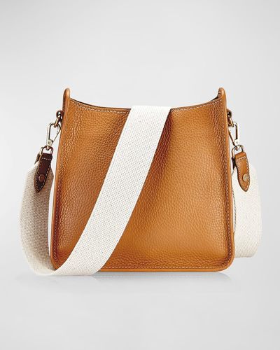 Gigi New York Elle Pebble Leather Crossbody Bag - Brown