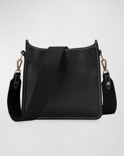 Gigi New York Elle Pebble Leather Crossbody Bag - Black