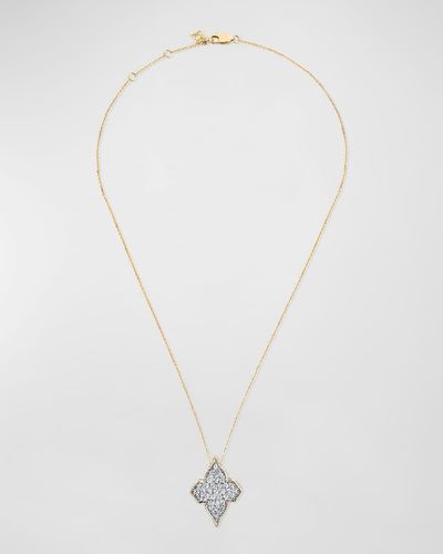 Farah Khan Atelier 18k Yellow Gold Diamonds Minimalistic Pendant Necklace, 16-18"l - White