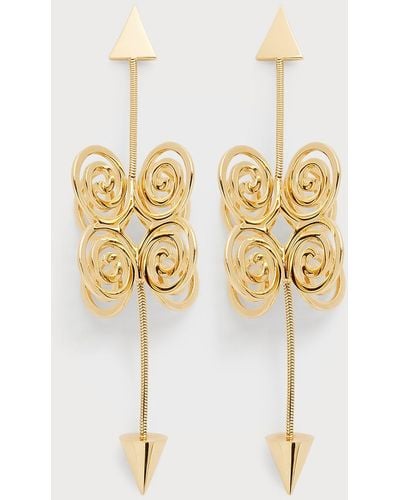 CADAR Yellow Gold Essence Earrings - Metallic