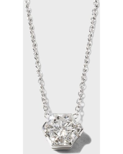 Roberto Coin White Gold Diamond Hexagonal Necklace, 0.75tcw