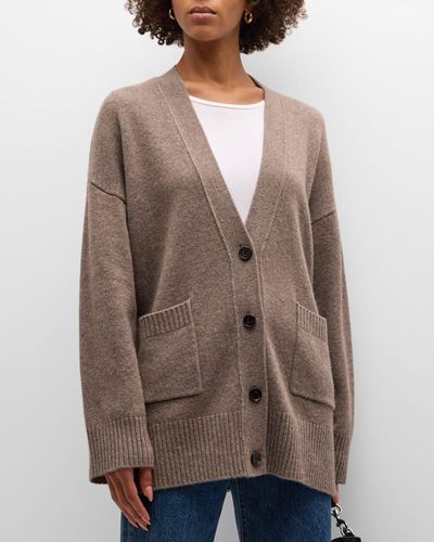 Rails Perry Cashmere Wool Cardigan - Brown