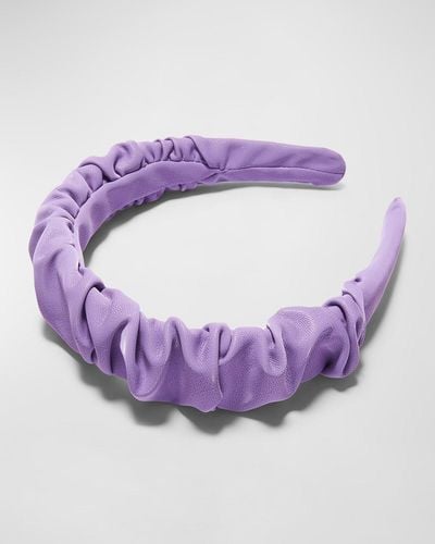 Lele Sadoughi Kelly Faux Leather Headband - Purple