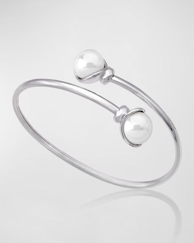 Majorica Alina Pearl Bypass Bracelet - White