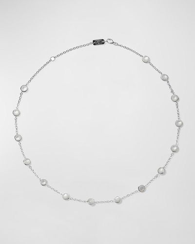 Ippolita Stone Station Necklace In Sterling Silver - White