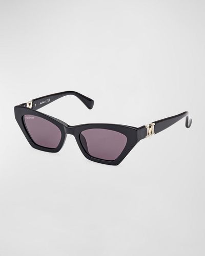 Max Mara Monogram Acetate Cat-eye Sunglasses - Multicolor