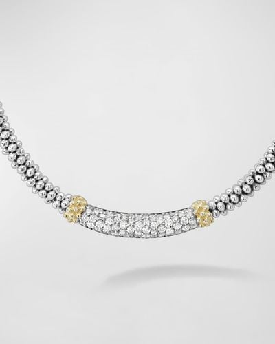 Lagos Diamond Lux Diamond-station Necklace - Metallic