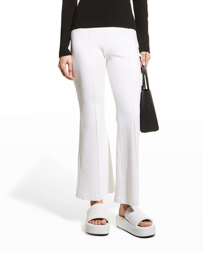 Rosetta Getty Cropped Flare Pants - White