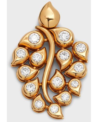 Tamara Comolli 18k Rose Gold Diamond Snowflake Pendant - Metallic