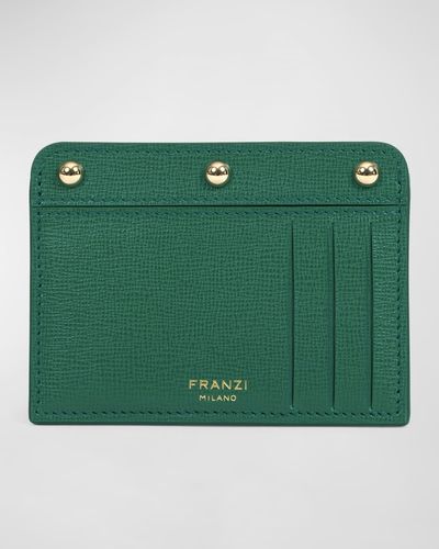 Franzi Luisa Leather Card Holder - Green