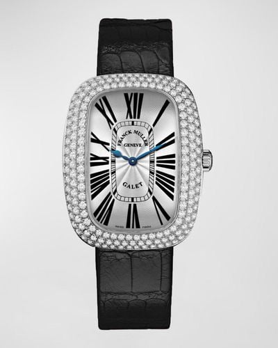 Franck Muller Galet Stainless Steel Diamond Watch - Gray