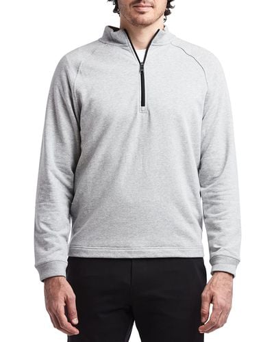 PUBLIC REC Mid-weight French Terry 1/2-zip Sweatshirt - Gray