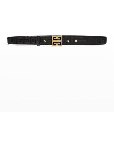 Givenchy 4g Monogram Buckle Belt - Black