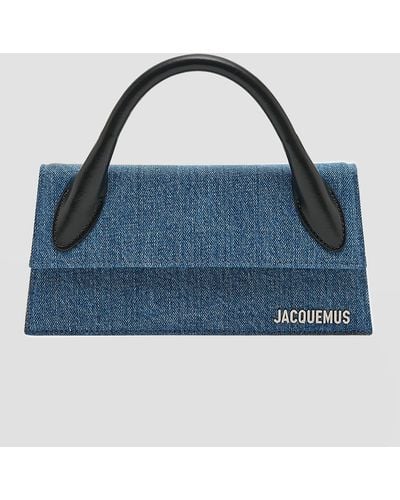 Jacquemus Le Chiquito Long Denim Top-Handle Bag - Blue
