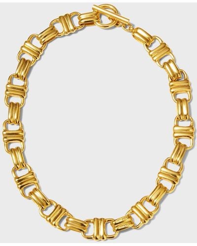 Ben-Amun Chain Toggle Necklace, 16.5"L - Metallic