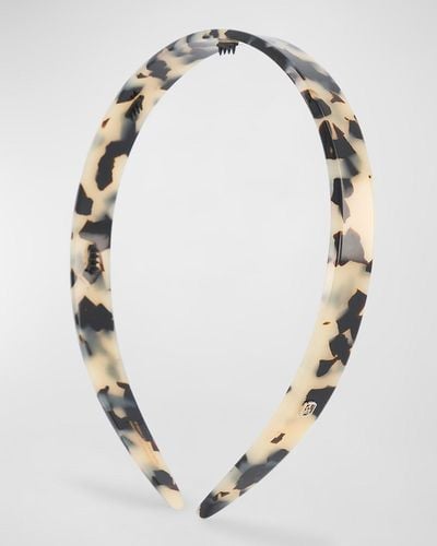 Alexandre De Paris Sleek Acetate Headband - Metallic