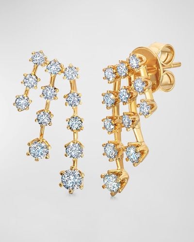 Graziela Gems Floating Diamond Fall Earrings - Metallic