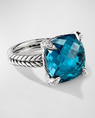 David Yurman 14mm Chatelaine Ring - Blue