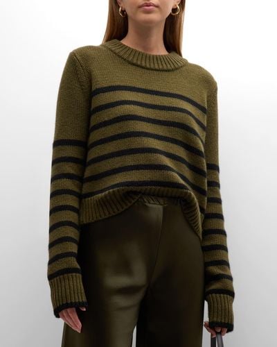 La Ligne Mini Marin Striped Sweater - Green
