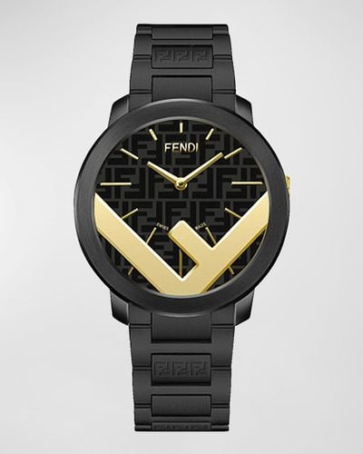 Fendi F Is Two-tone Bracelet Watch, 41mm - Gray