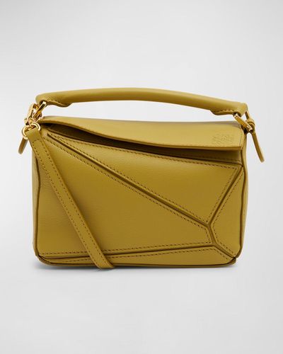 Loewe Puzzle Mini Top-handle Bag In Leather - Multicolor
