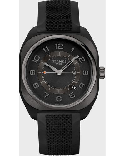Hermès H08 Watch, 42 Mm - Black