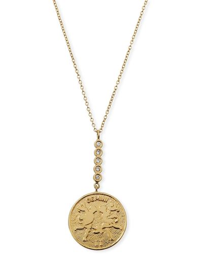 Jennifer Zeuner Greta Leo Pendant Necklace - Metallic