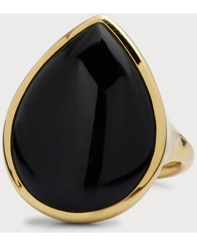 Ippolita 18K Polished Rock Candy Medium Teardrop Ring - Black