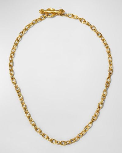 Elizabeth Locke Orvieto 19k Gold Link Necklace, 17"l - Metallic