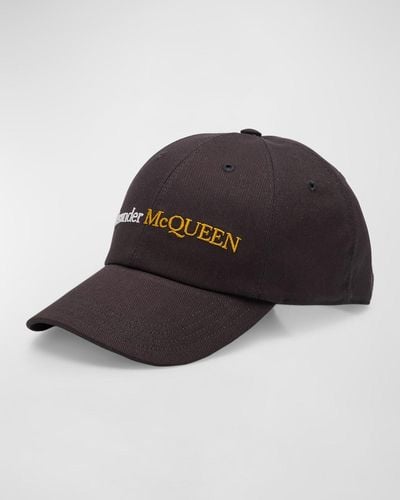 Alexander McQueen Bicolor Logo 6-Panel Baseball Hat - Multicolor