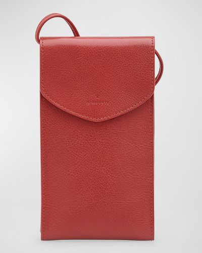 Il Bisonte Bigallo Phone Pouch Crossbody Bag - Red