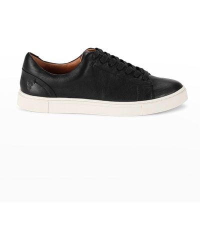 Frye Ivy Leather Low-top Sneakers - Black
