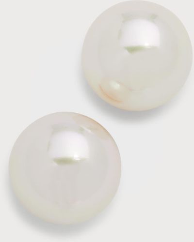 Majorica Lyra Pearl Stud Earrings - White