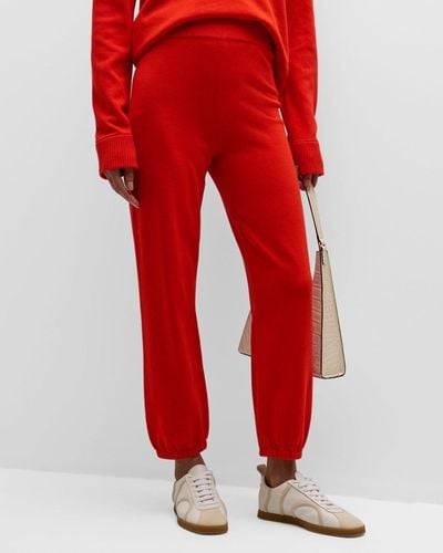 Jonathan Simkhai Cashmere Cotton Sweatpants - Red