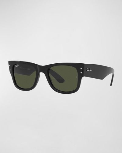 Ray-Ban Logo Square Nylon Sunglasses, 51Mm - Black