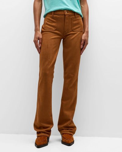 Mother The Patch Slacker Pants - Brown