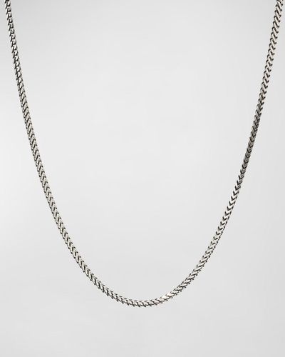 Konstantino Wheat Chain Necklace, 20"L - White