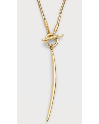 Soko Amali Curved Quill Lariat Necklace - White