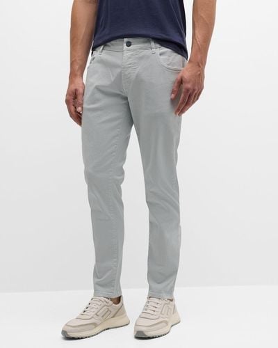 Kiton Denim Slim 5-Pocket Pants - Gray