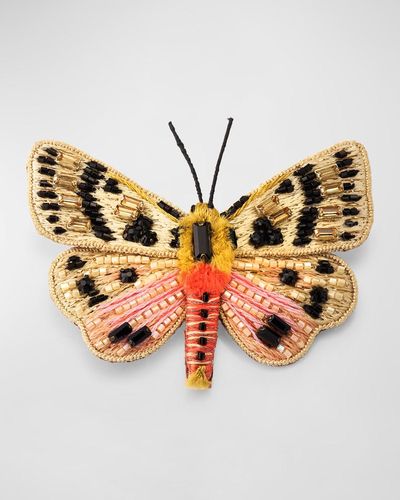 Mignonne Gavigan Beck Butterfly Brooch - Orange